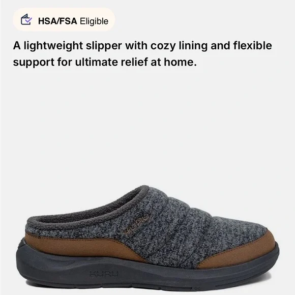 Kuru/Draft 2 men’s 10.5 leather trim shoe slippers - Picture 10 of 11